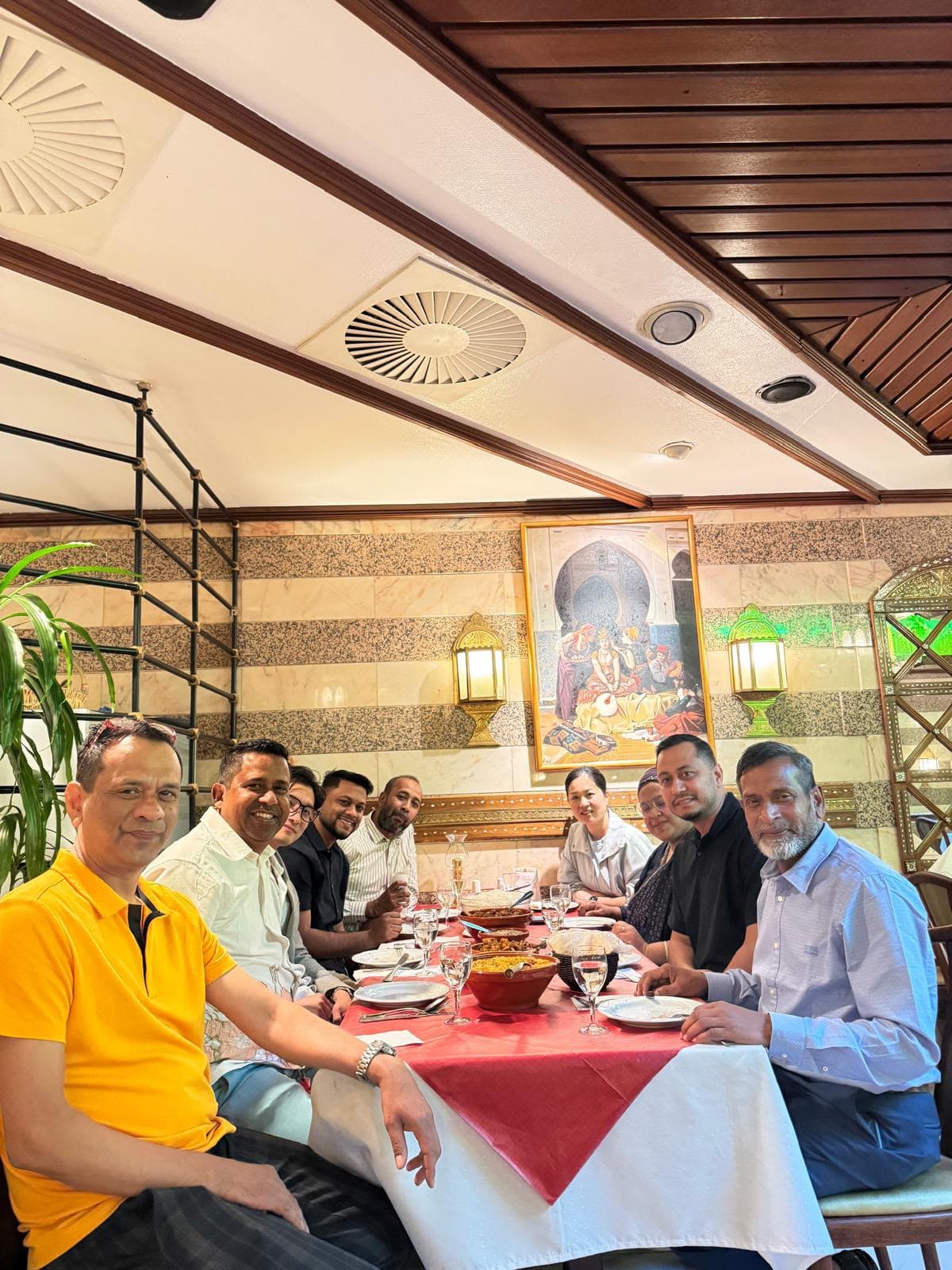 Dinner event with clinets and manufacturer